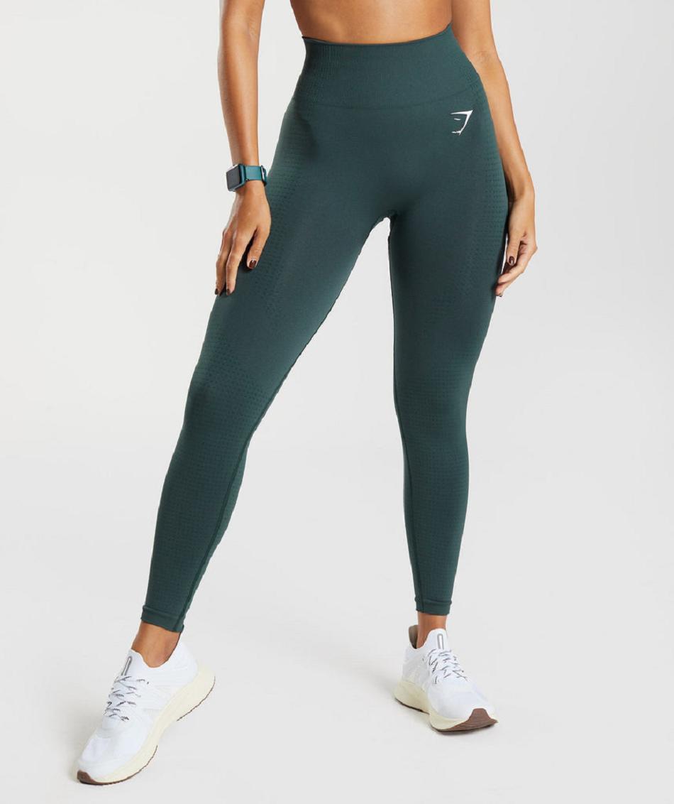 Gymshark Vital Seamless 2.0 Ženske Tajice Zelene | HR 4102GSO